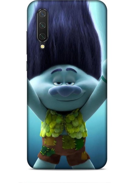 Xiaomi Mi 9 Lite Kılıf Animasyon 10 Trolls Branch Turkuaz Full Hd Kılıf