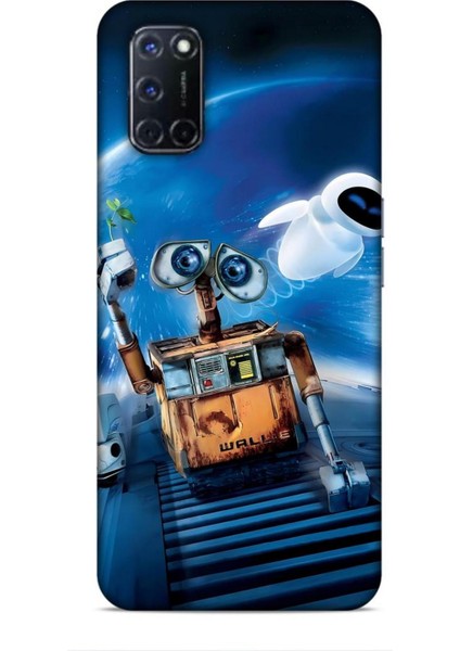 Oppo A52 Kılıf Animasyon 12 Wall E Lacivert Tasarım Kılıf