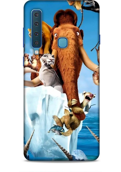 Samsung Galaxy A9 2018 Kılıf Animasyon 15 Buz Devri Kahverengi Kalın Silikon