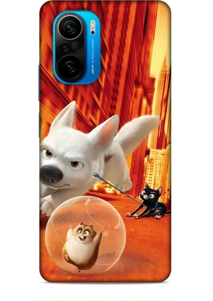 Xiaomi Poco F3 Kılıf Animasyon 28 Bolt Turuncu Iz Bırakmayan Kılıf