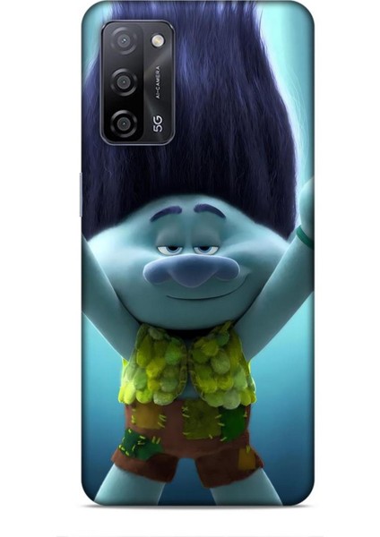 Oppo A55 5g Kılıf Animasyon 10 Trolls Branch Turkuaz Full Hd Kılıf