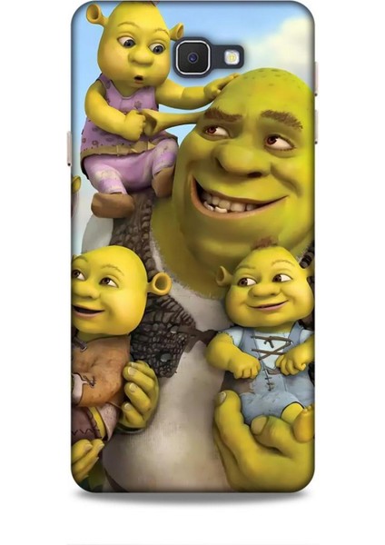Samsung Galaxy J7 Prime Kılıf Animasyon 16 Shrek Yeşil Kılıf