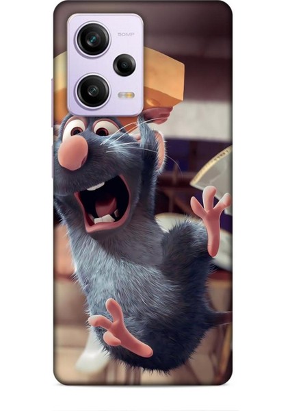 Xiaomi Redmi Note 12 Pro 4g Kılıf Animasyon 14 Ratatuy Gri Cover Kılıf