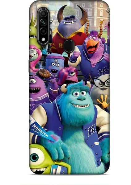 Oppo A31 Kılıf Animasyon 20 Sevimli Canavarlar Renkli Kılıf