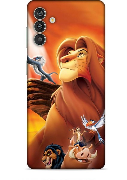Samsung Galaxy M13 Kılıf Animasyon 23 Aslan Kral Telefon Kabı
