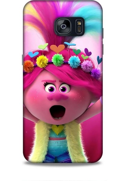 Samsung Galaxy S7 Edge Kılıf Animasyon 11 Troller Pembe 4K Baskılı Kılıf