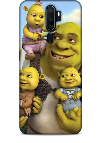 Oppo A9 2020 Kılıf Animasyon 16 Shrek Yeşil Kılıf