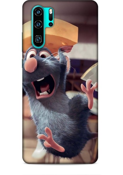Huawei P30 Pro Kılıf Animasyon 14 Ratatuy Gri Cover Kılıf