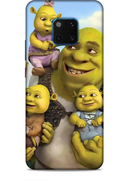 Huawei Mate 20 Pro Kılıf Animasyon 16 Shrek Yeşil Kılıf