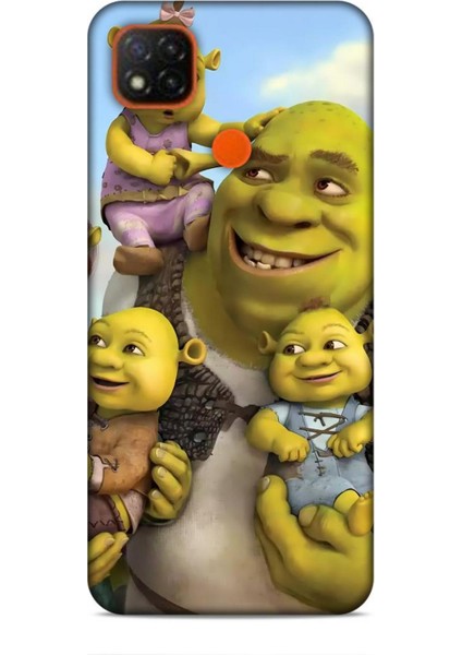 Xiaomi Redmi 9c Kılıf Animasyon 16 Shrek Yeşil Kılıf