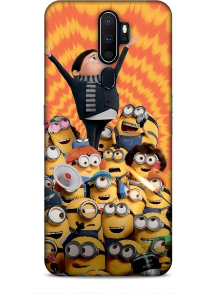 Oppo A5 2020 Kılıf Animasyon 24 Minyonlar Darbe Emici Kılıf