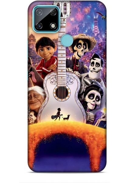 Realme C25 Kılıf Animasyon 27 Coco Lazer Kesim Silikon