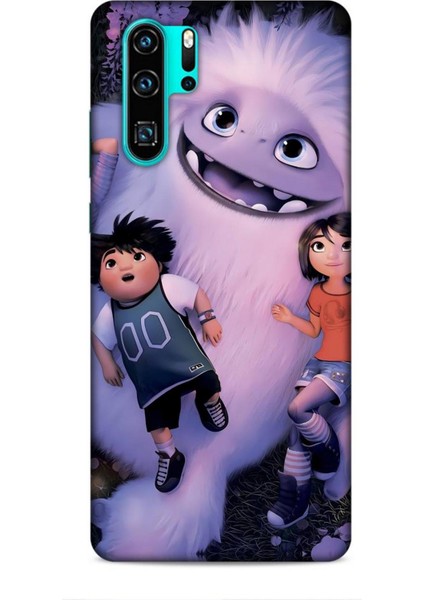 Huawei P30 Pro Kılıf Animasyon 1 Yeti Efsanesi Beyaz Telefon Kılıfı