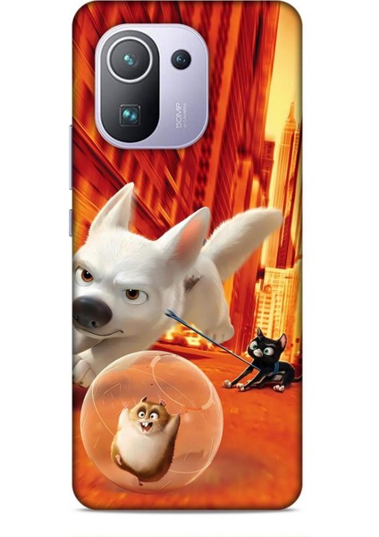 Xiaomi Mi 11 Pro Kılıf Animasyon 28 Bolt Turuncu Iz Bırakmayan Kılıf