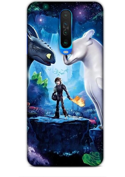 Xiaomi Redmi K30 Kılıf Animasyon 18 Ejderhanı Nasıl Eğitirsin Parlak Kılıf