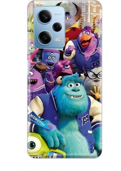 Xiaomi Redmi Note 12 5g Kılıf Animasyon 20 Sevimli Canavarlar Renkli Kılıf