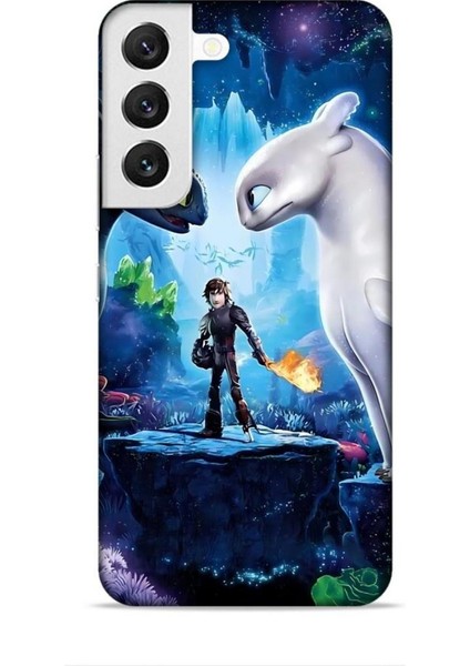 Samsung Galaxy S22 Kılıf Animasyon 18 Ejderhanı Nasıl Eğitirsin Parlak Kılıf