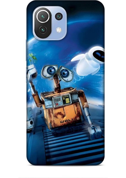 Xiaomi Mi 11 Lite Kılıf Animasyon 12 Wall E Lacivert Tasarım Kılıf