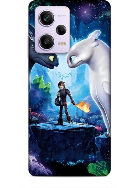 Xiaomi Redmi Note 13 Pro 5g Kılıf Animasyon 18 Ejderhanı Nasıl Eğitirsin Parlak Kılıf