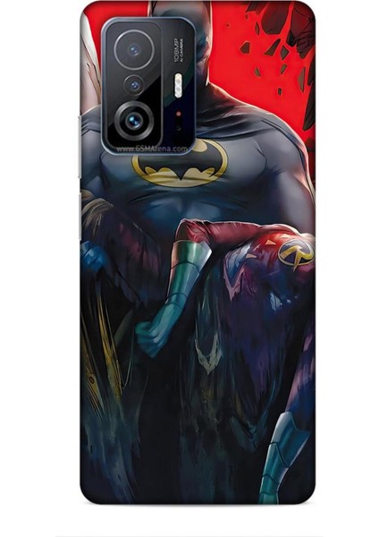 Xiaomi 11T Kılıf Animasyon 8 Batman Siyah Baskılı Kılıf
