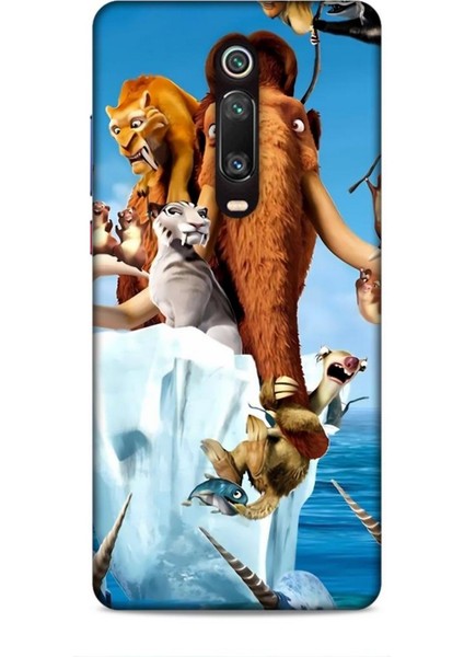 Xiaomi Mi 9t Pro Kılıf Animasyon 15 Buz Devri Kahverengi Kalın Silikon