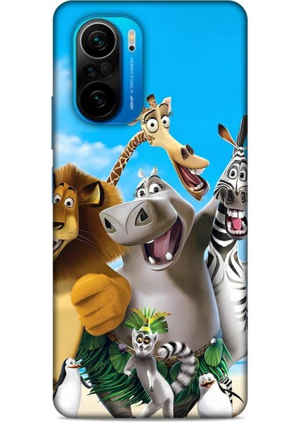 Xiaomi Poco F3 Kılıf Animasyon 26 Madagascar Soft Kapak