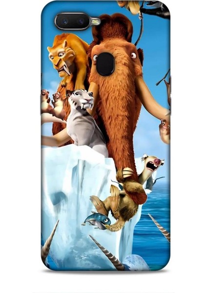 Oppo Ax7 Kılıf Animasyon 15 Buz Devri Kahverengi Kalın Silikon