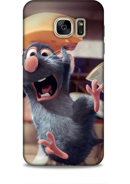 Samsung Galaxy S7 Kılıf Animasyon 14 Ratatuy Gri Cover Kılıf