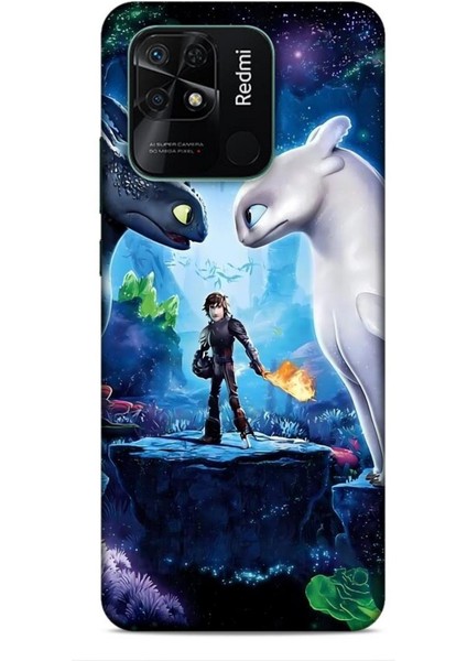 Xiaomi Redmi 10C Kılıf Animasyon 18 Ejderhanı Nasıl Eğitirsin Parlak Kılıf