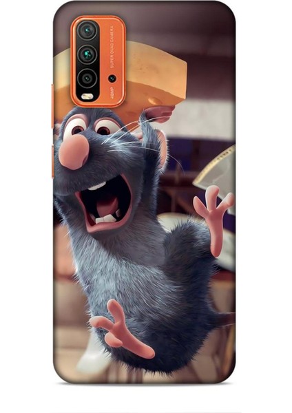 Xiaomi Redmi 9t Kılıf Animasyon 14 Ratatuy Gri Cover Kılıf