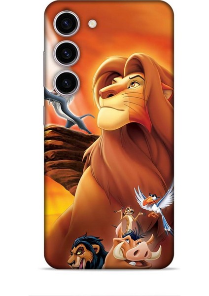 Samsung Galaxy S24 Kılıf Animasyon 23 Aslan Kral Telefon Kabı