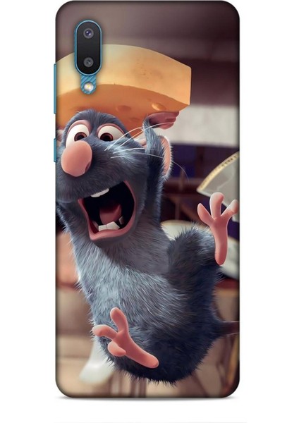 Samsung Galaxy A02 Kılıf Animasyon 14 Ratatuy Gri Cover Kılıf