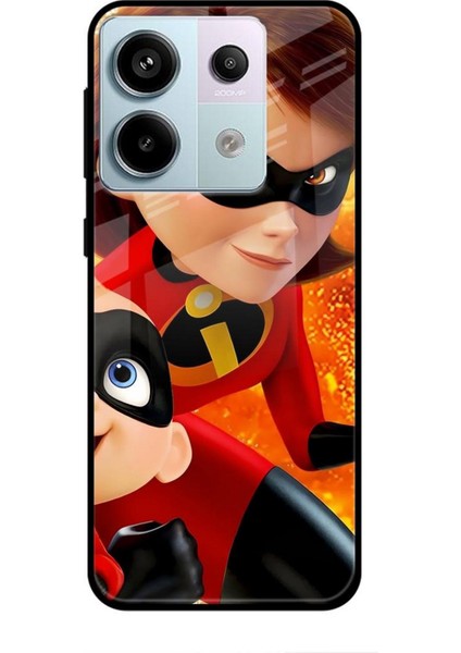 Xiaomi Redmi Note 13 Pro Plus 5g Kılıf Animasyon 7 Inanılmaz Aile Kırmızı Desenli Kılıf