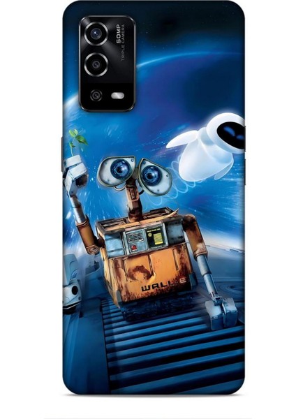 Oppo A55 4g Kılıf Animasyon 12 Wall E Lacivert Tasarım Kılıf