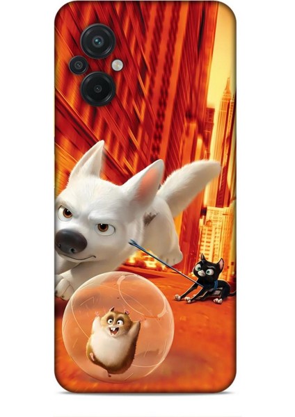 Xiaomi Poco M5 Kılıf Animasyon 28 Bolt Turuncu Iz Bırakmayan Kılıf