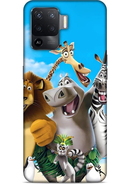Oppo Reno 5 Lite Kılıf Animasyon 26 Madagascar Soft Kapak