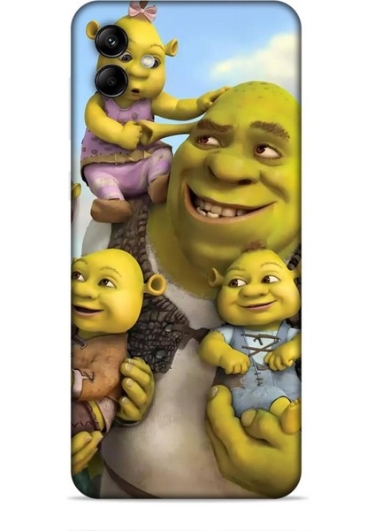 Samsung Galaxy A04 Kılıf Animasyon 16 Shrek Yeşil Kılıf