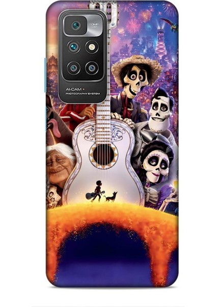 Xiaomi Redmi 10 Kılıf Animasyon 27 Coco Lazer Kesim Silikon