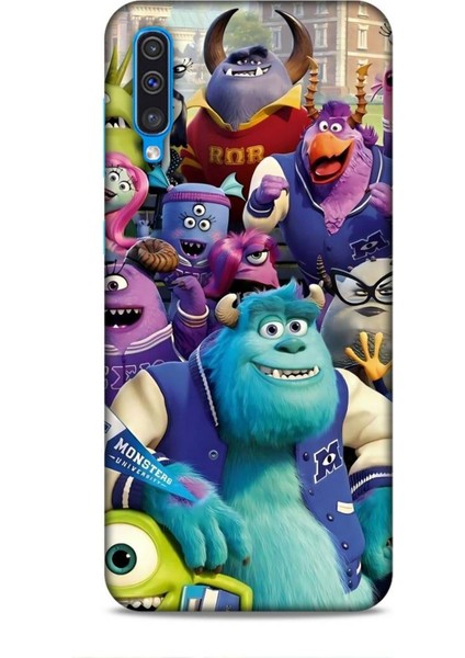 Samsung Galaxy A30S Kılıf Animasyon 20 Sevimli Canavarlar Renkli Kılıf