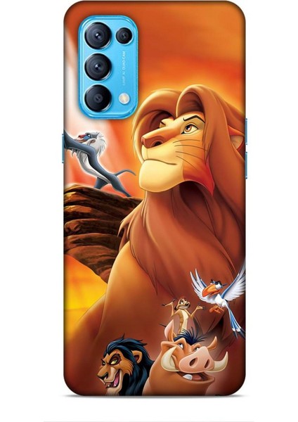 Oppo Reno 5 Kılıf Animasyon 23 Aslan Kral Telefon Kabı