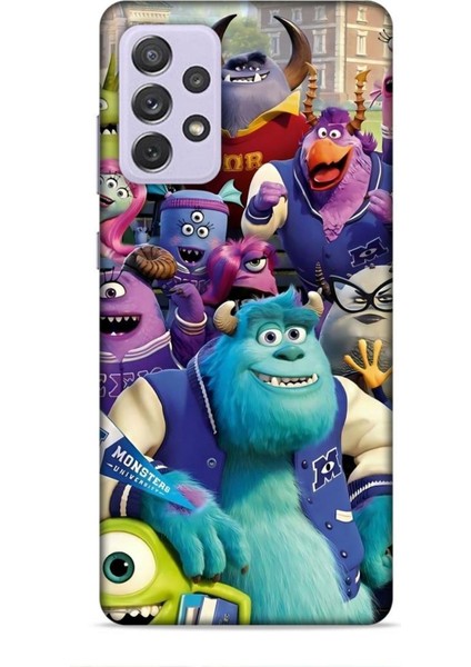Samsung Galaxy A72 Kılıf Animasyon 20 Sevimli Canavarlar Renkli Kılıf