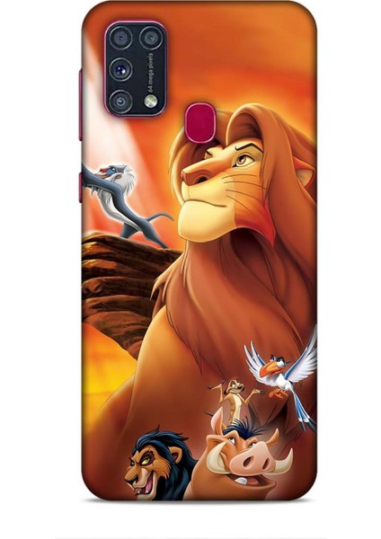 Samsung Galaxy M31 Kılıf Animasyon 23 Aslan Kral Telefon Kabı