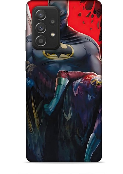 Samsung Galaxy A52S Kılıf Animasyon 8 Batman Siyah Baskılı Kılıf