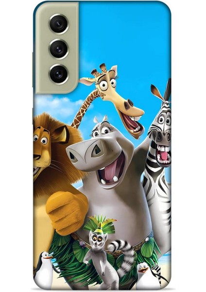 Samsung Galaxy S21 Fe Kılıf Animasyon 26 Madagascar Soft Kapak