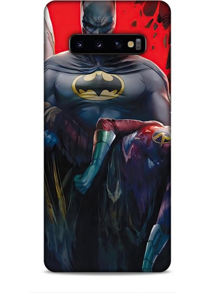 Samsung Galaxy S10 Plus Kılıf Animasyon 8 Batman Siyah Baskılı Kılıf