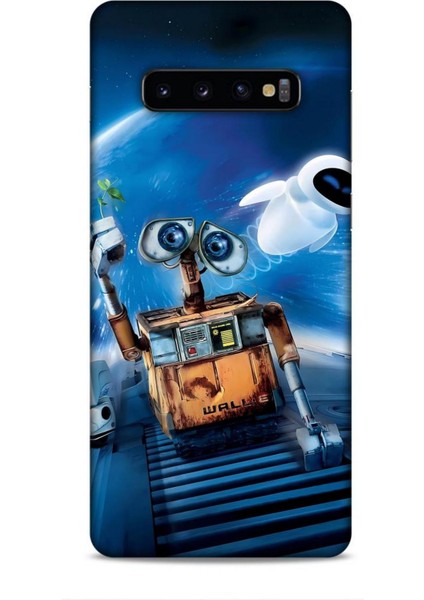 Samsung Galaxy S10 Plus Kılıf Animasyon 12 Wall E Lacivert Tasarım Kılıf