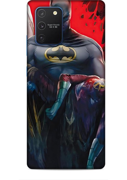 Samsung Galaxy S10 Lite Kılıf Animasyon 8 Batman Siyah Baskılı Kılıf