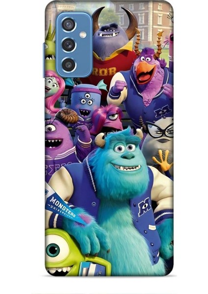 Samsung Galaxy M52 Kılıf Animasyon 20 Sevimli Canavarlar Renkli Kılıf