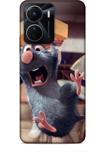 Vivo Y16 Kılıf Animasyon 14 Ratatuy Gri Cover Kılıf