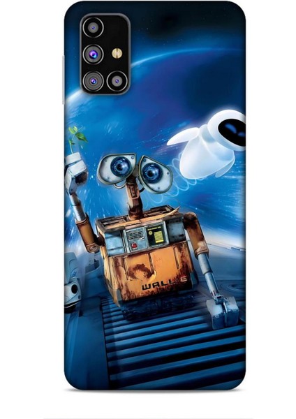 Samsung Galaxy M31S Kılıf Animasyon 12 Wall E Lacivert Tasarım Kılıf
